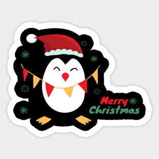 Cute Christmas Penguin Sticker